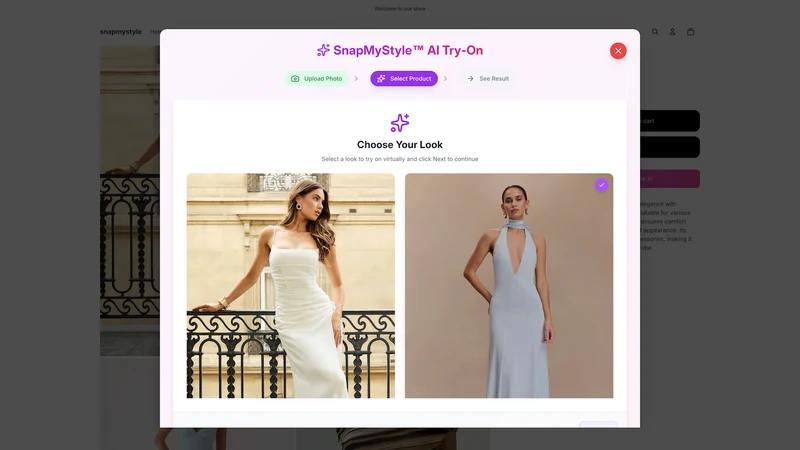 SnapMyStyle Virtual AI Try‑On