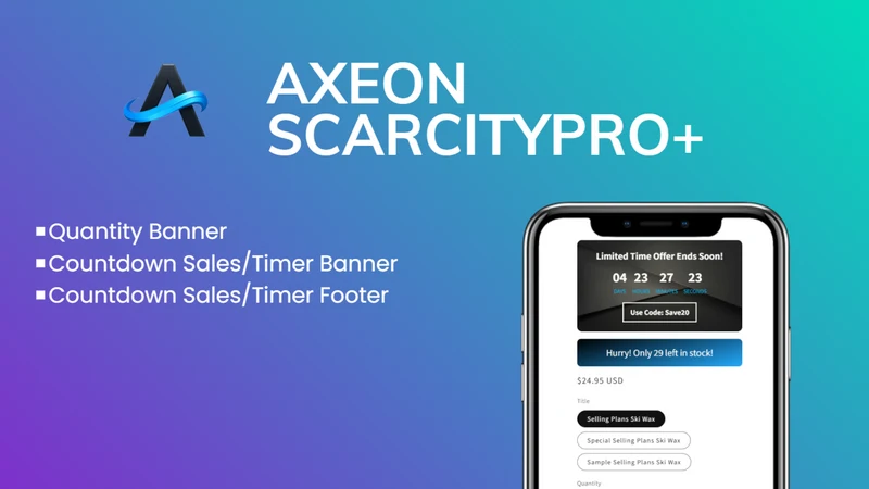 Pro+ Low Stock & Timer Banner