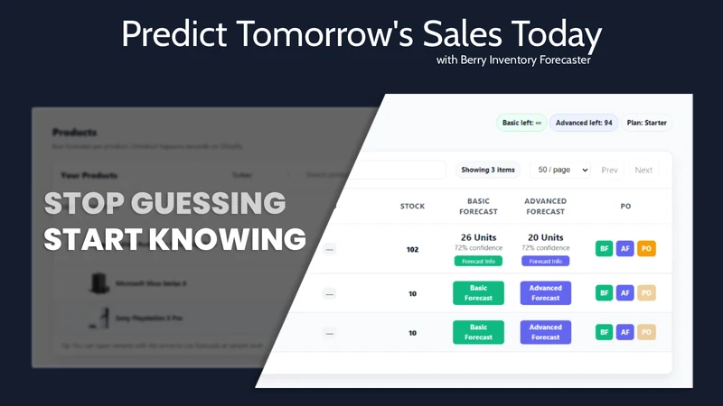 Berry Inventory Forecaster