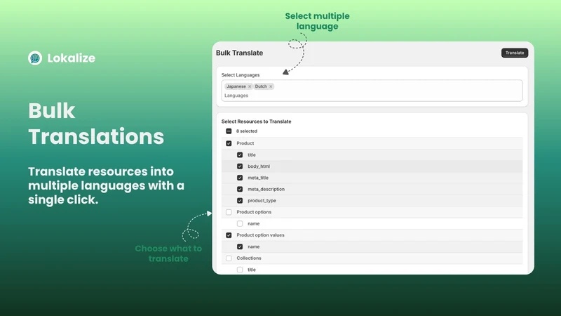 Lokalize AI Language Translate