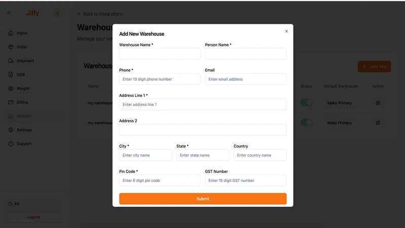 Jiffy World –Smart Shipping