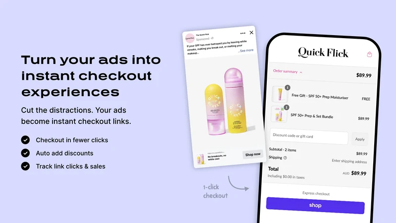 1‑Click Checkout Links