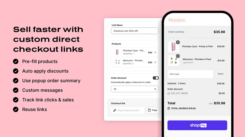 1‑Click Checkout Links