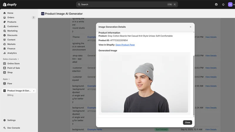 EB Product Image AI Generator
