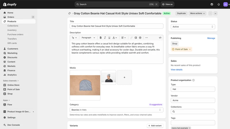 EB Product Image AI Generator