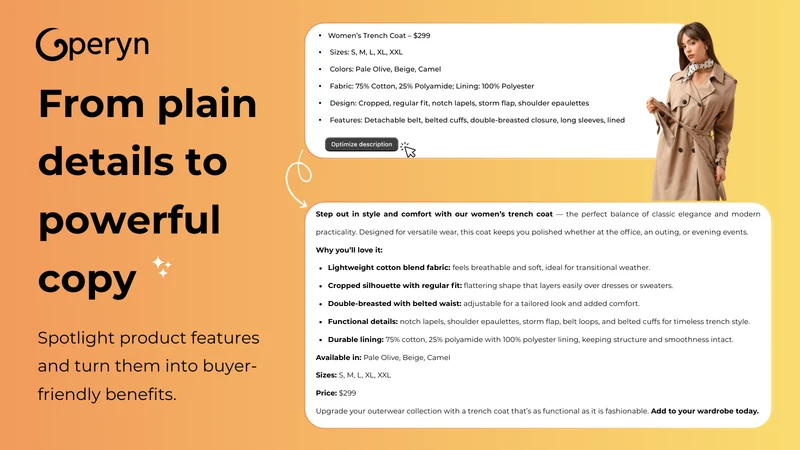 Operyn: AI Product Description