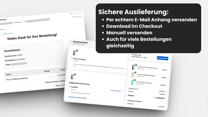 E‑Docs: PDF & E‑Rechnung
