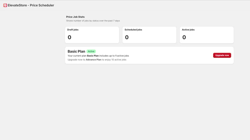ElevateStore ‑ Price Scheduler