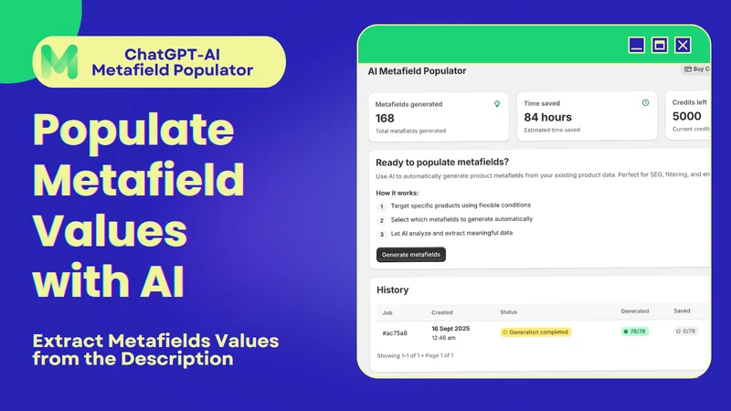 Auto Category Metafield by AI