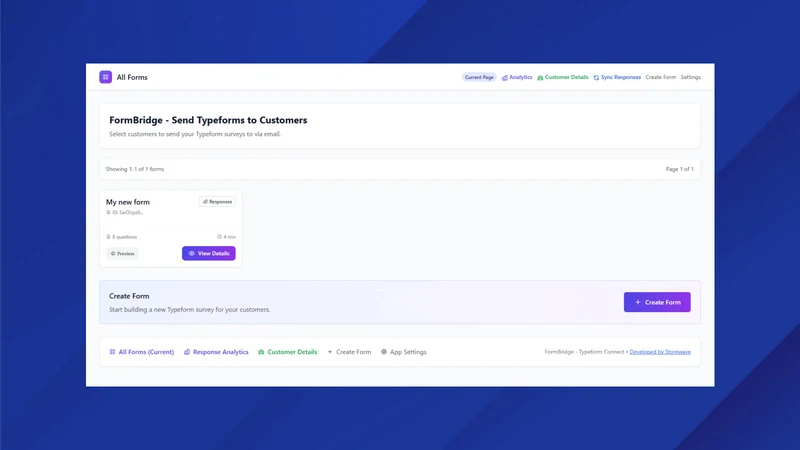 FormBridge: Typeform Connect
