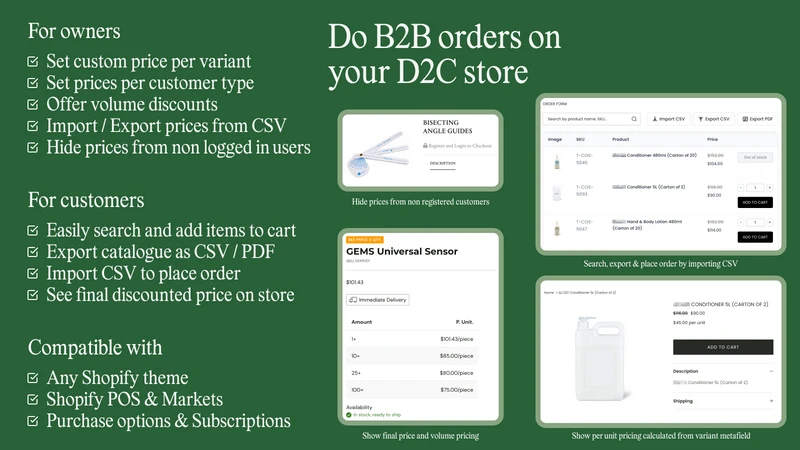 DL: Wholesale & B2B Pricing
