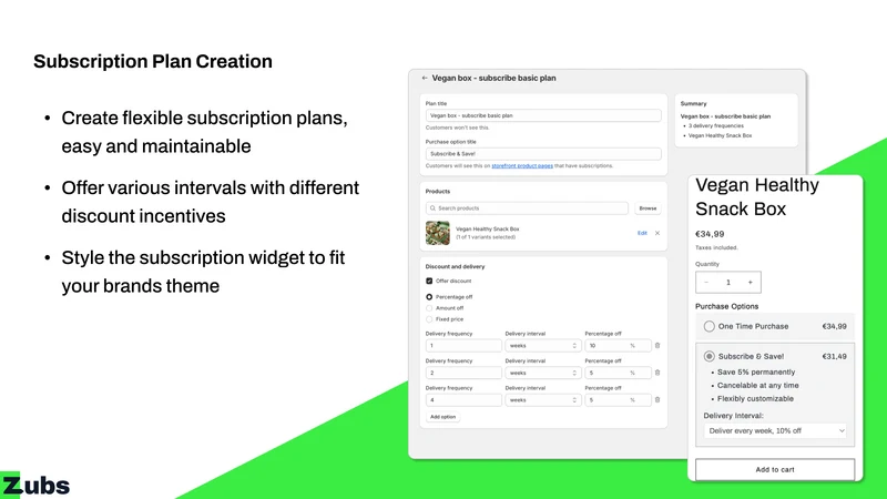 Zubs Subscriptions App