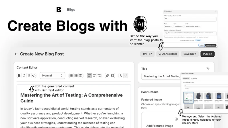 Bilgu: AI Blog Generator