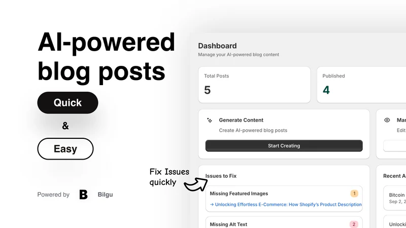 Bilgu: AI Blog Generator