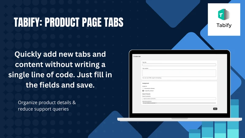 Tabify: Product Page Tabs
