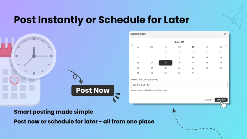 SchedulSmart – AI Auto Post