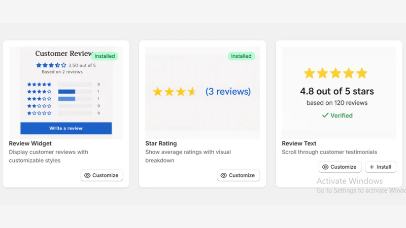 Product Reviews & Ratings