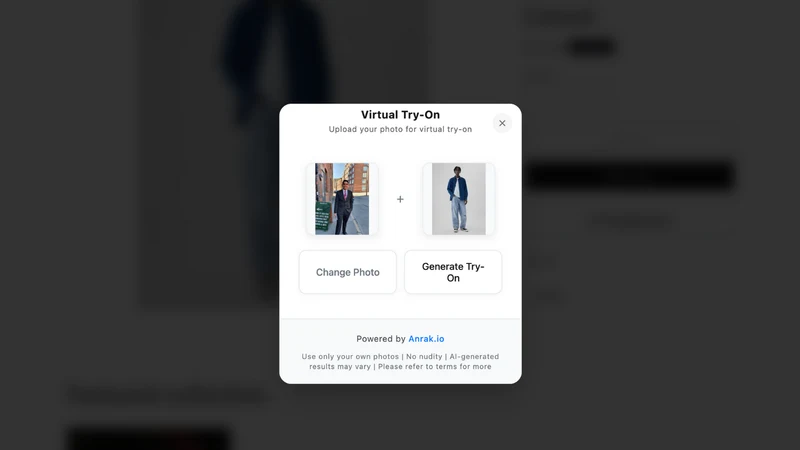 AI TRY ON / AI Changing Room