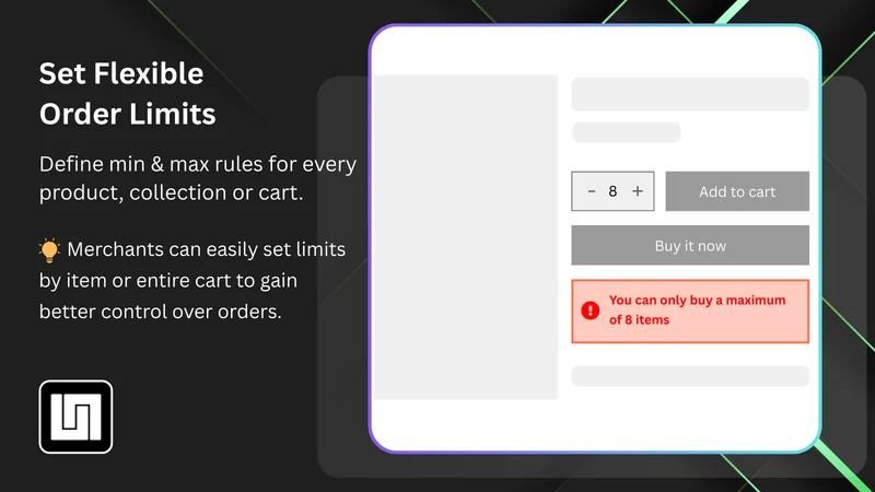 UP Order Limits Quantity Break