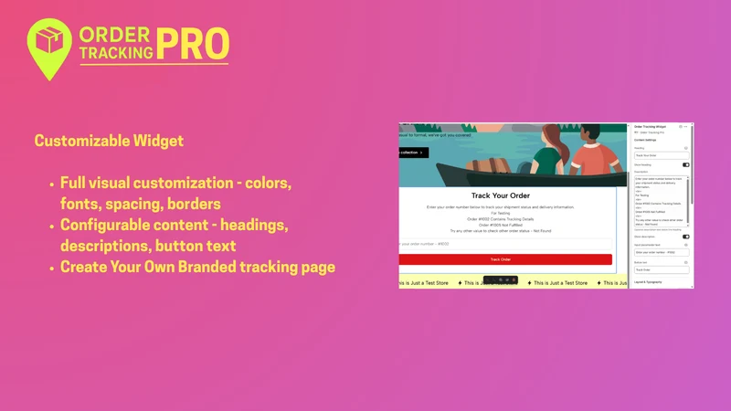 Order Tracking Page Pro