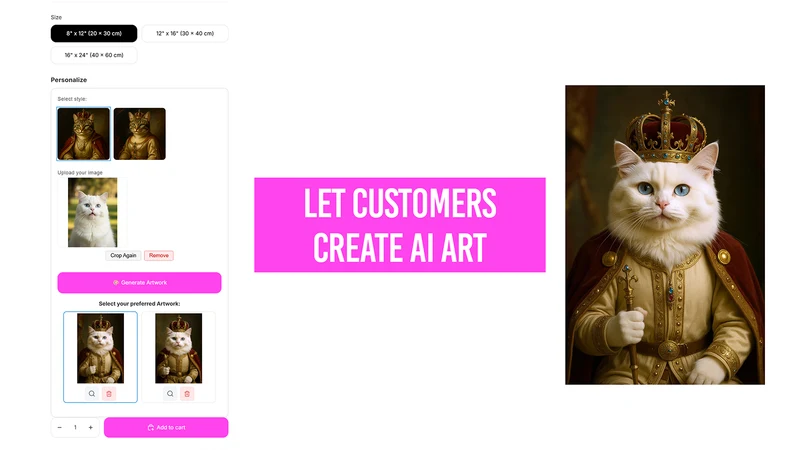 Autopictura AI designs for POD