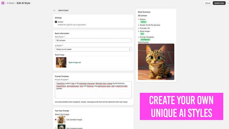 Autopictura AI designs for POD