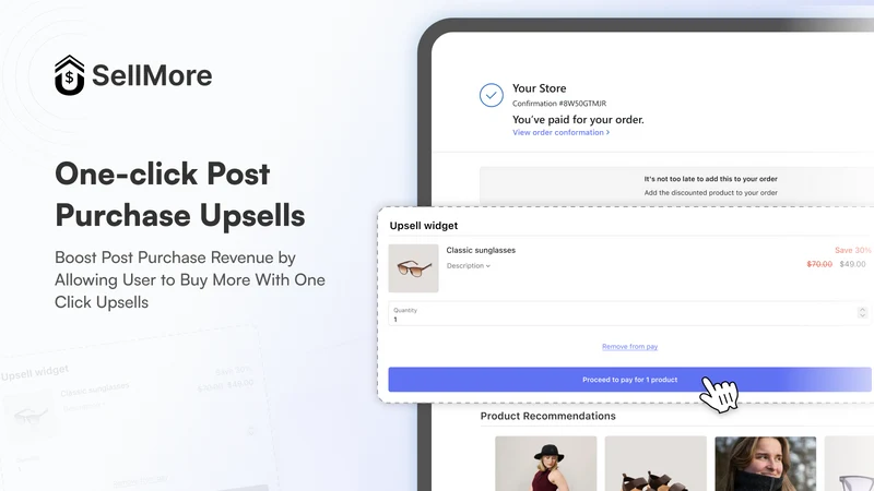 SellMore Post Purchase Upsell