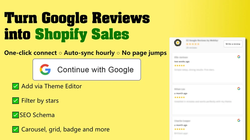 EZ Google Reviews by WebSqr