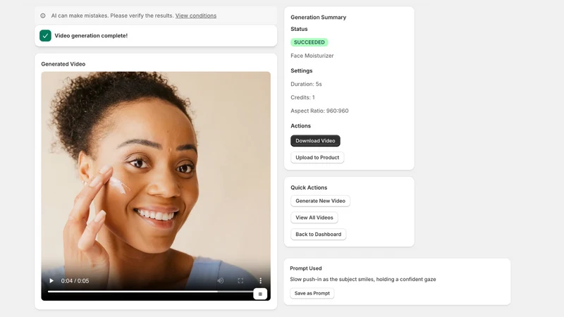 VideoMagic: AI Product Videos