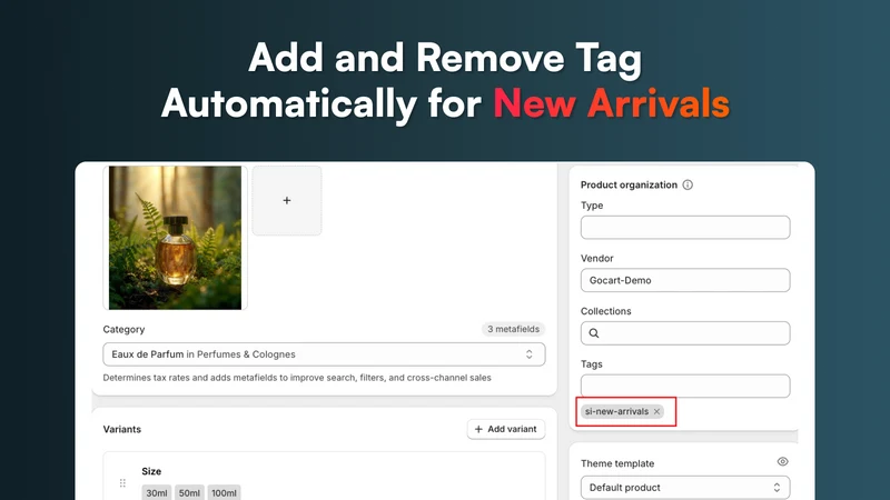 SI Auto Tag to New Arrivals
