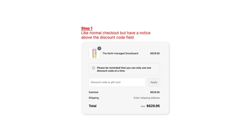 Restrict Multi Discount Codes