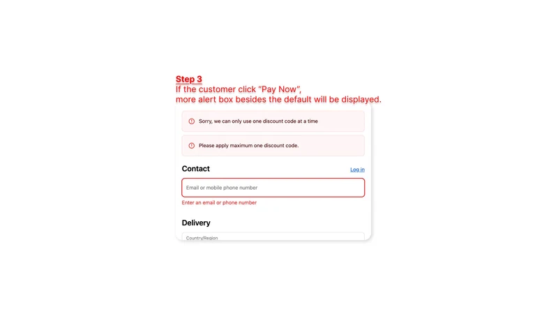 Restrict Multi Discount Codes