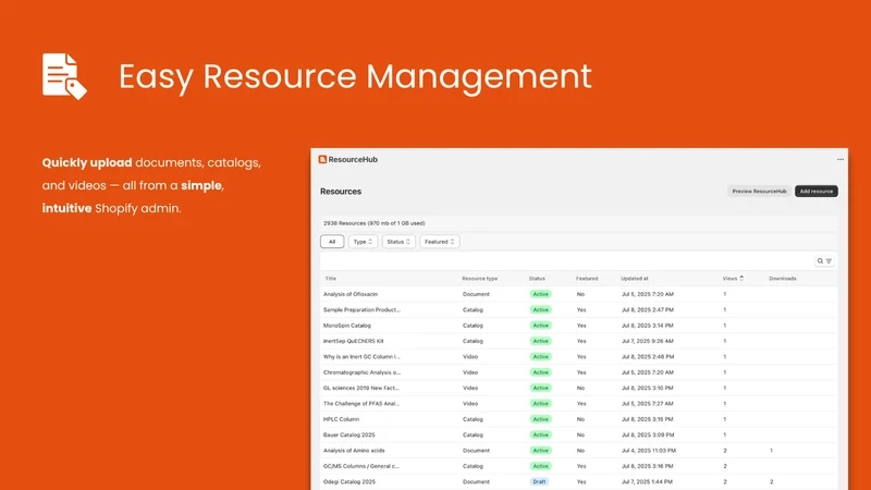 ResourceHub Document Library