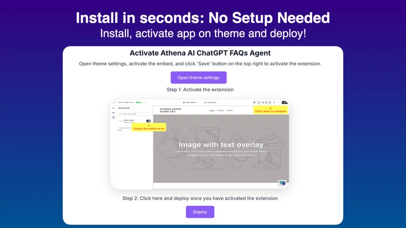 Athena AI 24/7 Live Chatbot