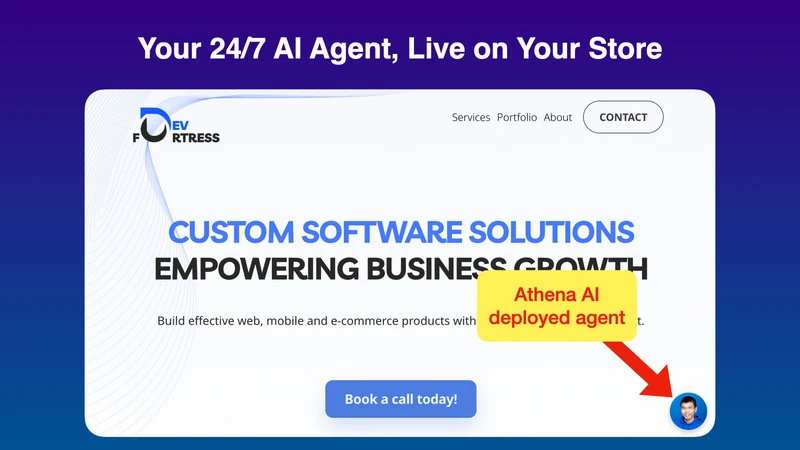 Athena AI 24/7 Live Chatbot