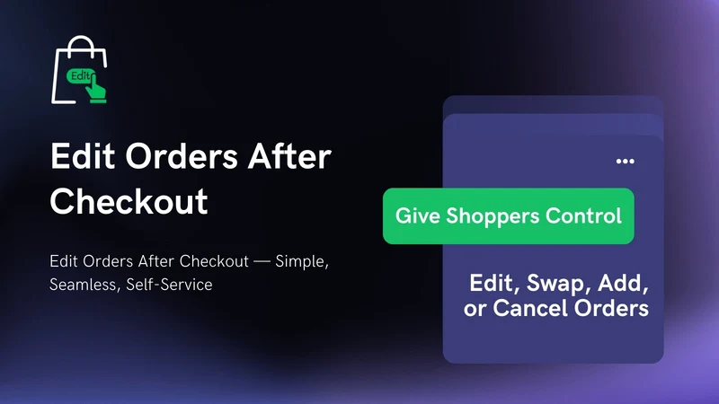 Order Editing.app & Upsell