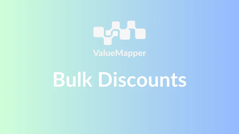 ValueMapper Bulk Discounts
