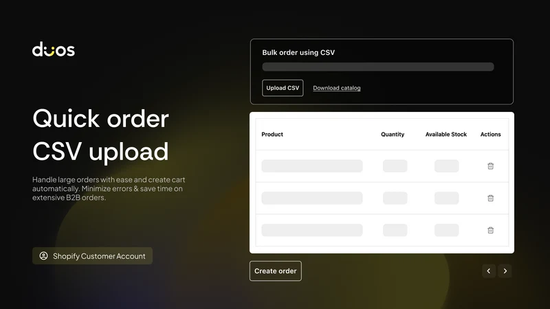Duos B2B Self‑service