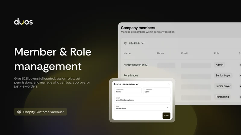 Duos B2B Self‑service