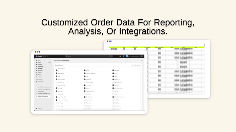 CSVGO Export Sheets
