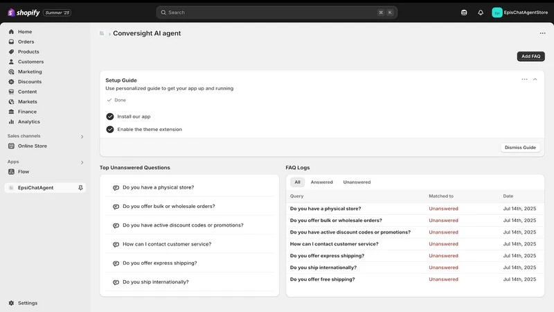 AI Knowledge Base & FAQ Docs