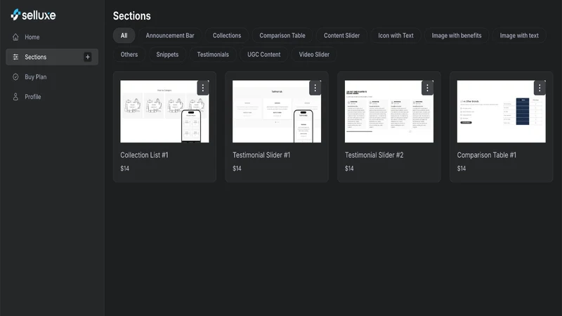 Sections by Selluxe