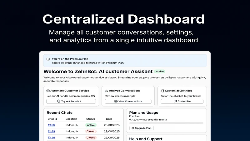 Zehntech AI Customer Assistant