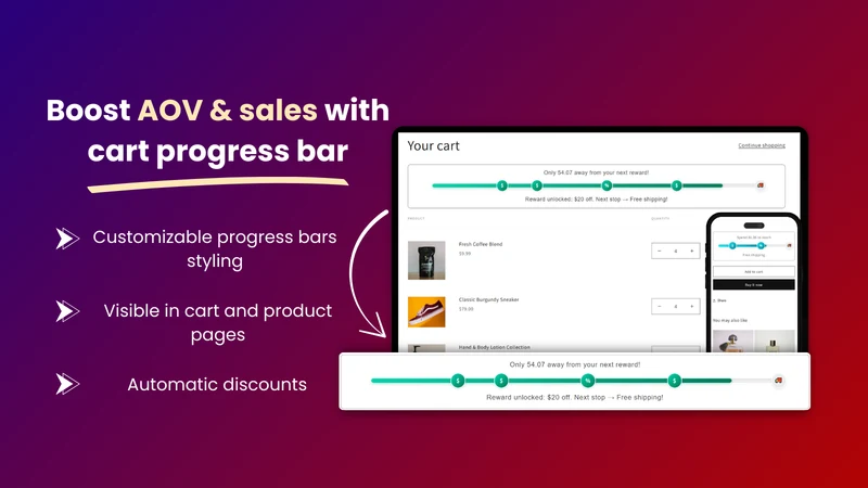 Zonvi: Cart Progress Bar