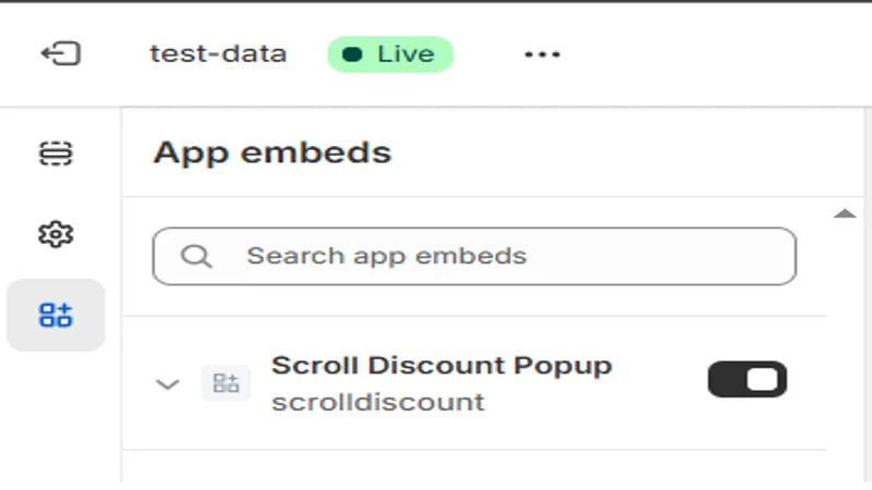 scroll discount PopUp