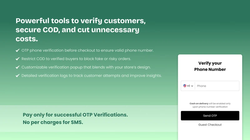 RTOx Phone Verify & Limit COD