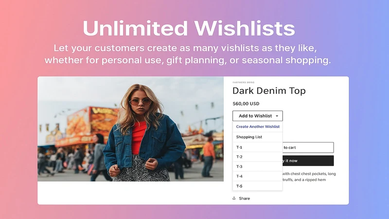 Zehntech Wishlist App