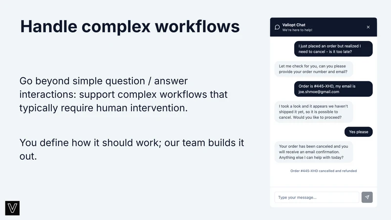 Valiopt: AI Support