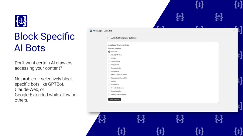 Ahoi Apps Llms.txt generator