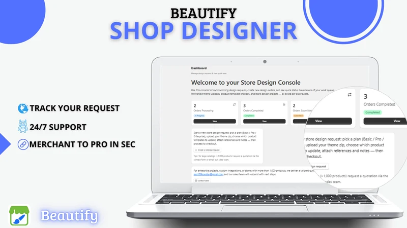 Beautify ‑ Design your store